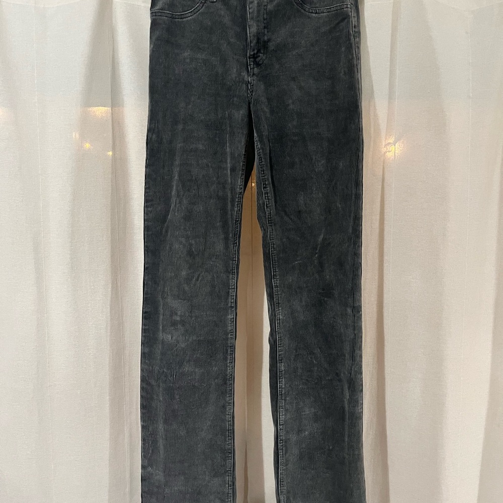 Black / dark grey corduroy pants